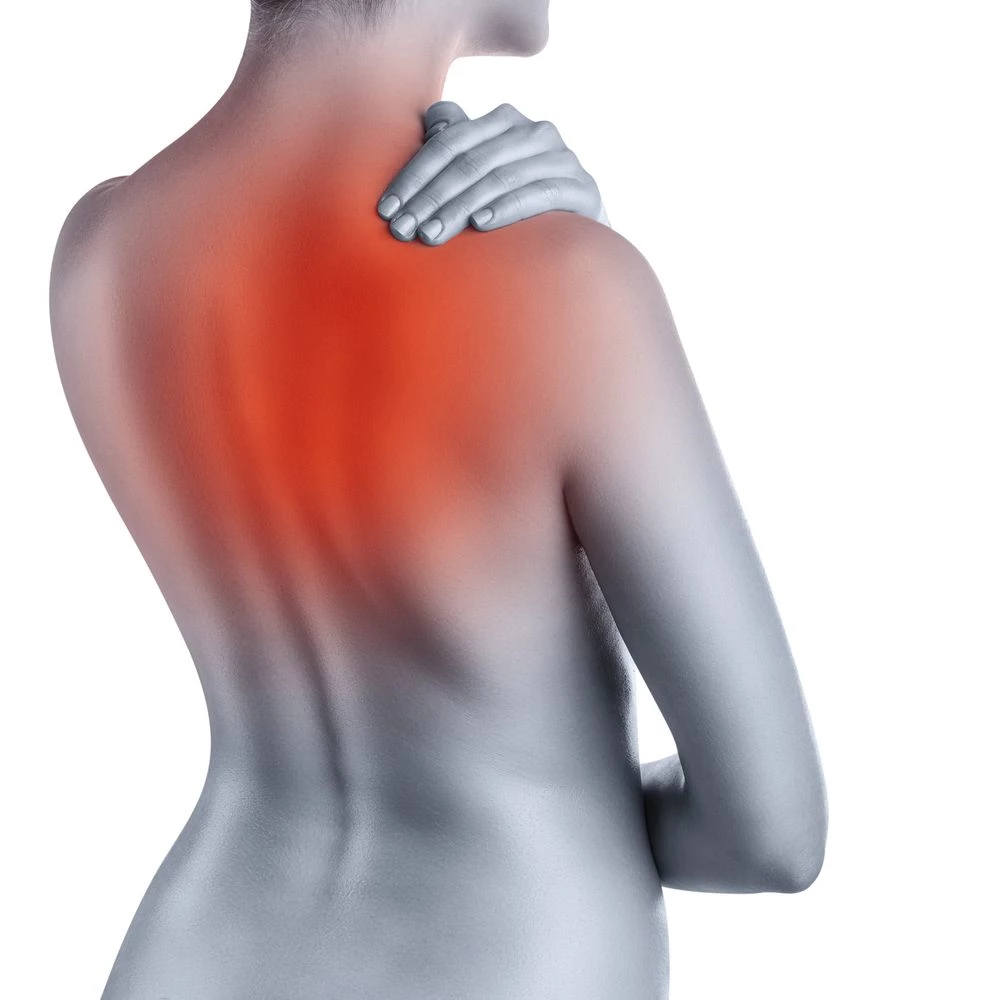 Woman with back pain